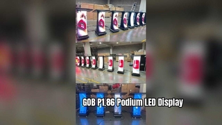 GOB P1.86 Podium LED Display Creative LED Display W600×H1145.51mm