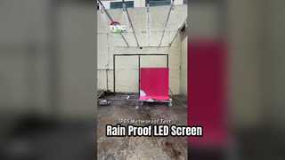 صفحه نمایش LED با رتبه IP65 در حال شبیه سازی باران