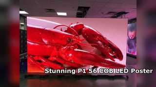 صفحه نمایش پوستر LED داخلی COB P1.538 برای فروشگاه های زنجیره ای خرده فروشی